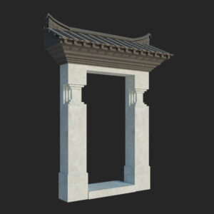 Stone Gate, Hand Carved, Stone Carving Door Gate, Surround Stone Gate, Ga115