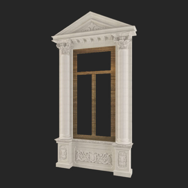 Stone Windows, Hand Carved, Windows Stone Carving, Surround Stone Windows, WN101