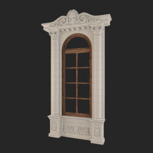 Stone Windows, Hand Carved, Windows Stone Carving, Surround Stone Windows, WN103