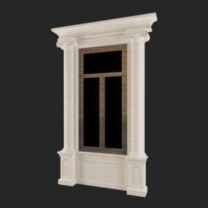 Stone Windows, Hand Carved, Windows Stone Carving, Surround Stone Windows, WN112