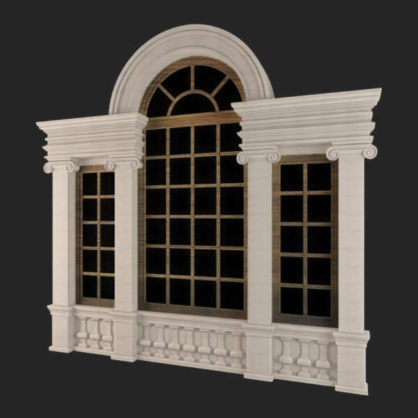 Stone Windows, Hand Carved, Windows Stone Carving, Surround Stone Windows, WN301