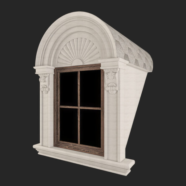 Stone Windows, Hand Carved, Windows Stone Carving, Surround Stone Windows WN404